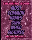 Coloring Book - Most Common Names over Weird Pictures - Paint book - List of Names: 100 Most Common Names + 100 Weird Pictures - 100% FUN - Great for Cover Image