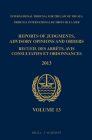 Reports of Judgments, Advisory Opinions and Orders / Recueil Des Arrêts, Avis Consultatifs Et Ordonnances, Volume 13 (2013) By Itlos (Editor) Cover Image