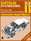 Datsun 810 & Nissan Maxima 1977-84 (Datsun 810 Maxima Owner's Workshop Manual #376) Cover Image