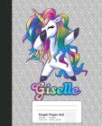 Graph Paper 5x5: GISELLE Unicorn Rainbow Notebook By Weezag Cover Image