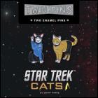 Star Trek Cats Twin Pins: Two Enamel Pins (Star Trek x Chronicle Books) By Jenny Parks Cover Image