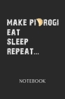 Notebook: Pierogi - Daily Diary - Polish Cuisine - 6 X 9 Inch A5 - Poland Food Doodle Book - 110 Dot Grid Pages - Dottet Paper F Cover Image