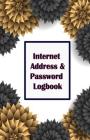 Internet Address & Password Logbook: Graphic Flower on White Cover, Extra Size (5.5 x 8.5) inches, 110 pages Cover Image
