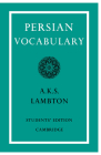 Persian Vocabulary By Ann K. S. Lambton Cover Image