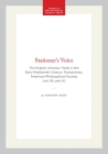Stationer's Voice: The English Almanac Trade in the Early Eighteenth Century Transactions, American Philosophical Society (Vol. 95, Part (Transactions of the American Philosophical Society) By Timothy Feist Cover Image