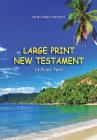 Large Print New Testament, 14-Point Text, Tropical Paradise, KJV: Two-Column Format By Genesis Press Cover Image