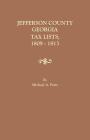 Jefferson County, Georgia, Tax Lists, 1809-1813 Cover Image
