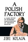 A Polish Factory: A Case Study of Workers' Participation in Decision Making By Jiri Kolaja Cover Image