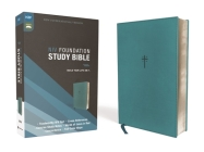 Niv, Foundation Study Bible, Leathersoft, Teal, Red Letter By Zondervan Cover Image