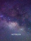 Notebook. Galaxy Cover. Composition Notebook. College Ruled. 8.5 x 11. 120 Pages. Cover Image