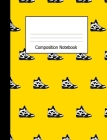 Composition Notebook: Wide Ruled Writing Book Basketball Shoes on Yellow Design Cover Cover Image