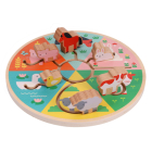 Farm Animals Wooden Sliding Maze By Petit Collage Cover Image