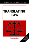 Translating Law (Topics in Translation #33) By Deborah Cao Cover Image