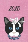 2020 dicker TageBuch Kalender Katze: 1 Werktag pro DIN A5 Seite und Wochenende -Samstag + Sonntag- pro DIN A5 Seite Cover Image
