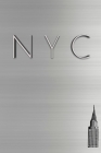 NYC Chrysler building Silver sleek $ir Michael creative blank journal Cover Image