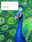 Peacock Composition Book: 7.44 x 9.69 College ruled line paper 200 pages By Wealthgenius Publisher Cover Image