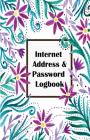 Internet Address & Password Logbook: Flower on White Cover, Extra Size (5.5 x 8.5) inches, 110 pages By Fonza Password Logbook Cover Image