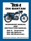 BSA D14 Bantam Workshop Manual & Instruction Manual Cover Image