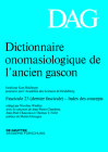 Dictionnaire Onomasiologique de l'Ancien Gascon (Dag). Fascicule 23 Cover Image