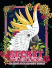 Secret Twilight Garden Coloring Book Midnight Edition: Enter a Whimsical Zen Garden with Adorable Animals and Magical Floral Patterns - Adult Coloring Cover Image