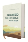 Rooted: The NIV Bible for Men, Hardcover, Cream, Comfort Print By Livingstone Corporation (Editor) Cover Image