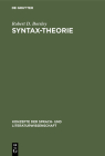 Syntax-Theorie (Konzepte Der Sprach- Und Literaturwissenschaft #55) Cover Image