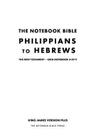 The Notebook Bible, New Testament, Philippians to Hebrews, Grid Notebook 8 of 9: King James Version Plus By Notebook Bible Press Cover Image