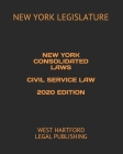 New York Consolidated Laws Civil Service Law 2020 Edition: West Hartford Legal Publishing Cover Image