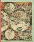 Vintage World Map: Diary Weekly Spreads July to June By Shayley Stationery Books Cover Image