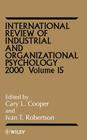 International Review of Industrial and Organizational Psychology 2000, Volume 15 Cover Image