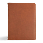 CSB Verse-by-Verse Reference Bible, Holman Handcrafted Collection, Marbled Tan Premium Calfskin Cover Image