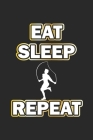 Eat Sleep Repeat: Tagebuch für Fitness Fans - Notizbuch, Notizheft Geschenk-Idee - Dot Grid - A5 - 120 Seiten By D. Wolter Cover Image