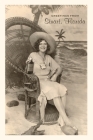Vintage Journal Woman Sitting on Chair at the Beach, Stuart, Florida By Found Image Press (Producer) Cover Image