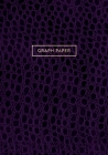Graph Paper: Executive Style Composition Notebook - Deep Purple Alligator Skin Leather Style, Softcover - 7 x 10 - 100 pages (Offic Cover Image