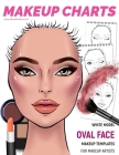 Makeup Charts -Makeup Templates for Makeup Artists: White Model - OVAL face shape Cover Image
