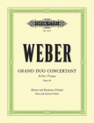 Grand Duo Concertant in E Flat Op. 48 for Clarinet (Violin) and Piano (Edition Peters) By Carl Maria Von Weber (Composer), Richard Hofmann (Composer) Cover Image