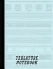 Tablature Notebook: Guitar Tabs & College Ruled Paper Combination - Blue By Bigfoot Stationery Cover Image