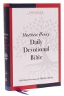 Nkjv, Matthew Henry Daily Devotional Bible, Hardcover, Red Letter, Comfort Print: 366 Daily Devotions by Matthew Henry By Thomas Nelson Cover Image