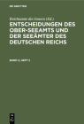 Entscheidungen Des Ober-Seeamts Und Der Seeämter Des Deutschen Reichs. Band 2, Heft 2 Cover Image