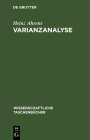 Varianzanalyse By Heinz Ahrens Cover Image