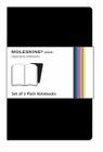 Moleskine Volant Notebook Plain, Black Large: Set of 2 By Moleskine Cover Image