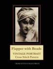 Flapper with Beads: Vintage Portrait Cross Stitch Pattern By Kathleen George, Cross Stitch Collectibles Cover Image