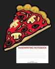 Handwriting Notebook: Pizza; 50 sheets/100 pages; 8