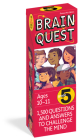 Brain Quest 5th Grade Q&A Cards: 1,500 Questions and Answers to Challenge the Mind. Curriculum-based! Teacher-approved! (Brain Quest Smart Cards) Cover Image