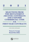 Selections from the Restatement (Second) Contracts and Uniform Commercial Code for First-Year Contracts: 2021 Statutory Supplement (Supplements) Cover Image