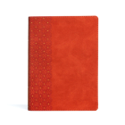 CSB Study Bible, Coral LeatherTouch, Indexed Cover Image
