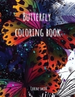 Adult coloring book - Flower with butterflies Cover Image
