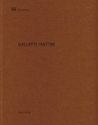 Galletti Matter: de Aedibus By Heinz Wirz Cover Image