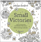 Johanna Basford 2025 Coloring Wall Calendar: Small Victories: A Year of Little Wins and Miniature Masterpieces Cover Image