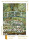 Claude Monet: Bridge over a Pond of Water Lilies (Foiled Quarto Journal) (Flame Tree Quarto Notebook) By Flame Tree Studio (Created by) Cover Image